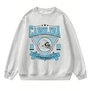 Carolina Panthers Football Fan Retro Graphic Crewneck Sweatshirt